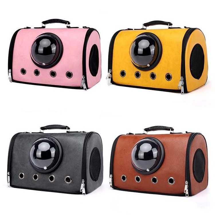 Capsule Pet Travel Handbag for Puppies Dogs Cat Hand Carriers Bag with Two Side Ventilation Holes Dog Carrier