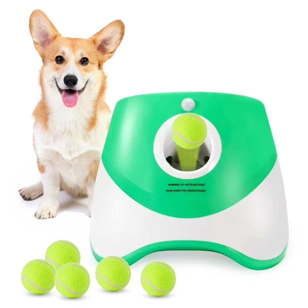 Automatic Outdoor Pet Electric Interactive Throwing Training Dog Take Toys  Tennis Ball Automatic Dog Ball Launcher