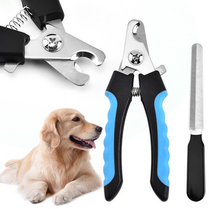 Hot Sale Pet  Grooming Tool Nail Clippers Trimmer Set Cat Dog Nail Stainless Steel Clippers Dog Nail Clippers Set