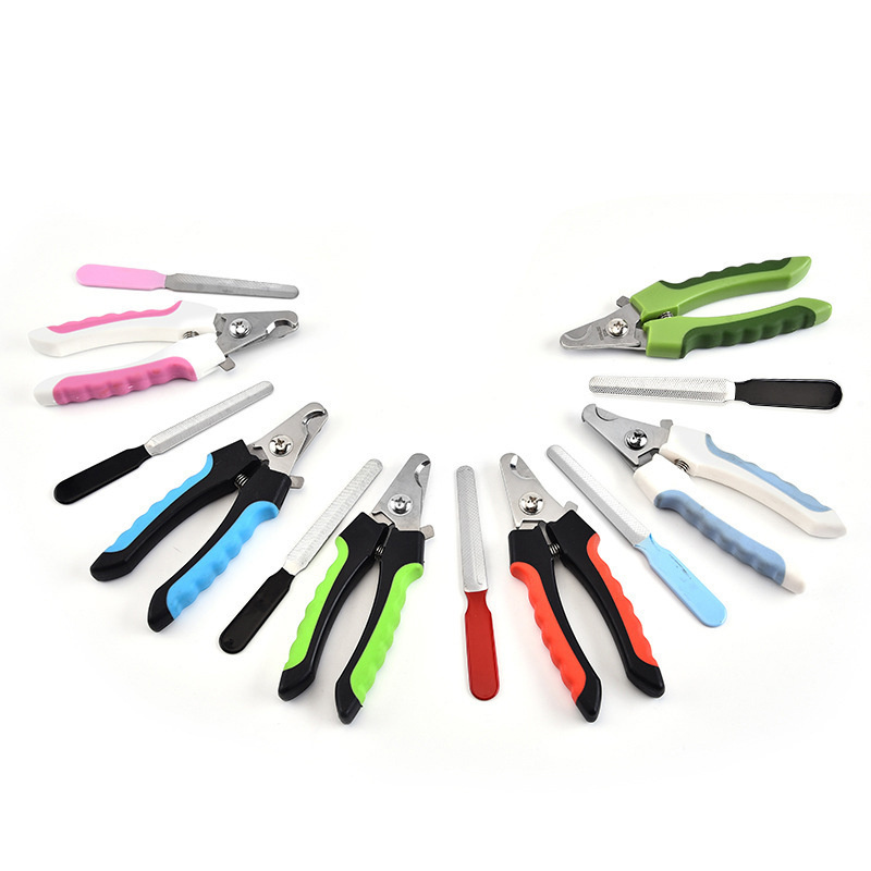 Hot Sale Pet  Grooming Tool Nail Clippers Trimmer Set Cat Dog Nail Stainless Steel Clippers Dog Nail Clippers Set