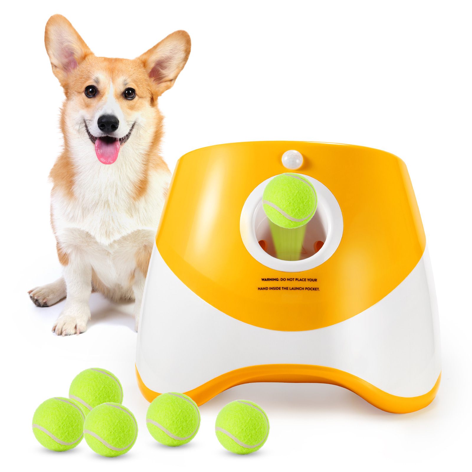 Automatic Outdoor Pet Electric Interactive Throwing Training Dog Take Toys  Tennis Ball Automatic Dog Ball Launcher