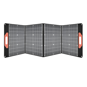 Hight Efficient Outdoor Portable 120w Photovoltaic Panel  Etfe Monocrystalline Foldable Solar Panels With 220v Solar Power Bank