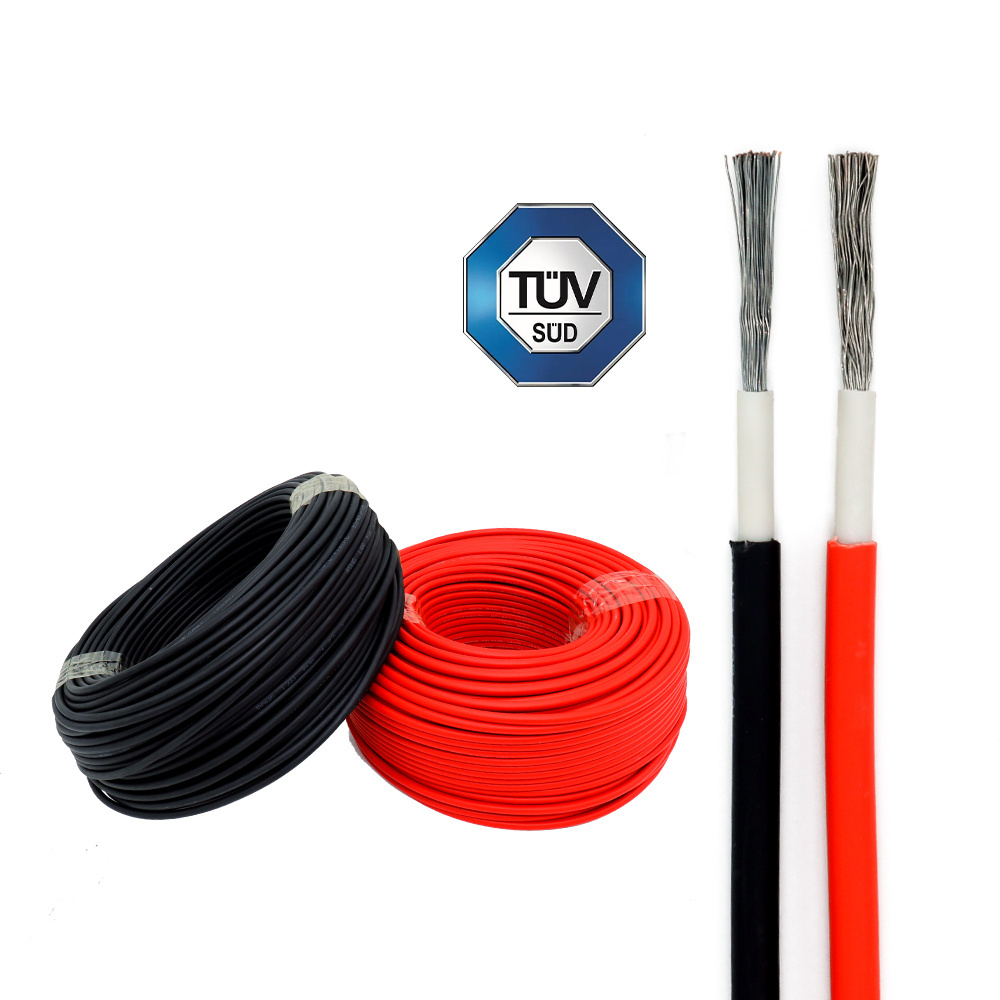 Advanced Technology China Wholesale 1000V 1500V Solar Panels 6MM2 Power Cable 4mm solar system cable