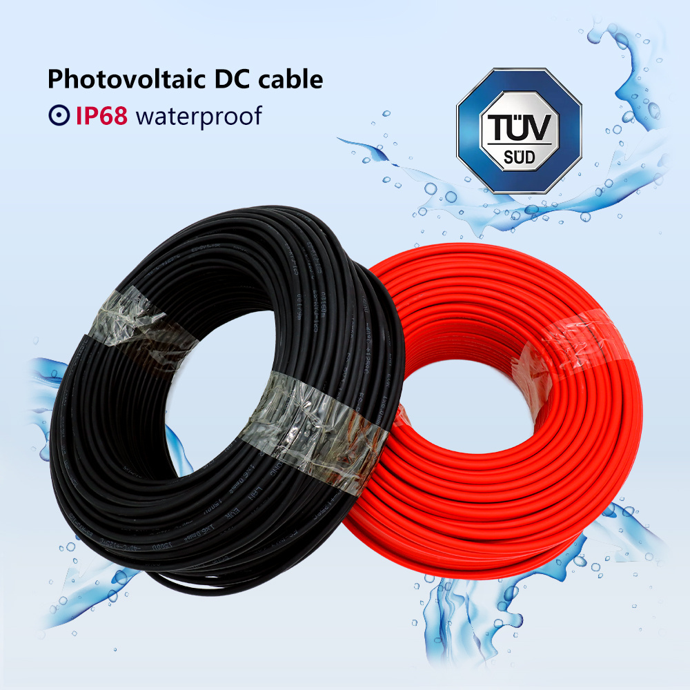 Advanced Technology China Wholesale 1000V 1500V Solar Panels 6MM2 Power Cable 4mm solar system cable