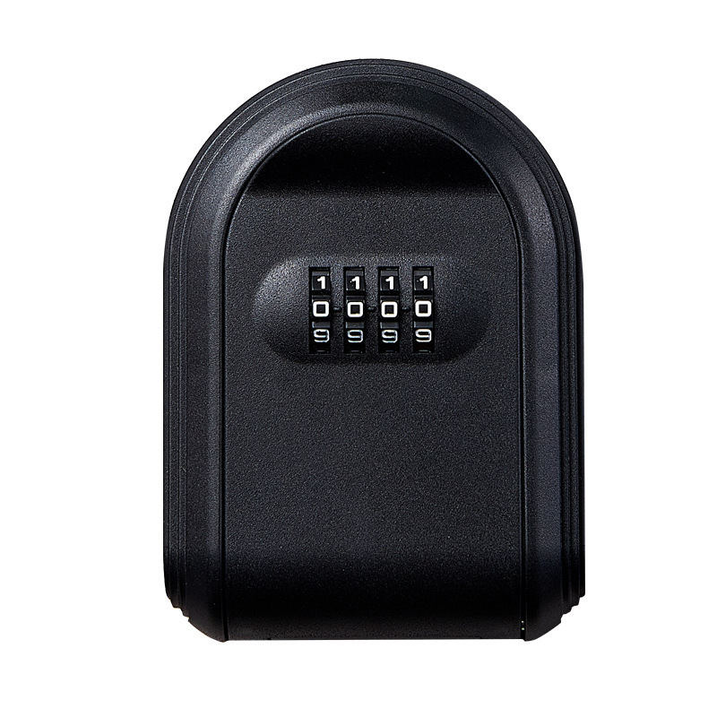 Key storage outdoor wall mount full plastic strong Rotary Button door Mount 4 digit combination Key Security Lock Box Cheapest