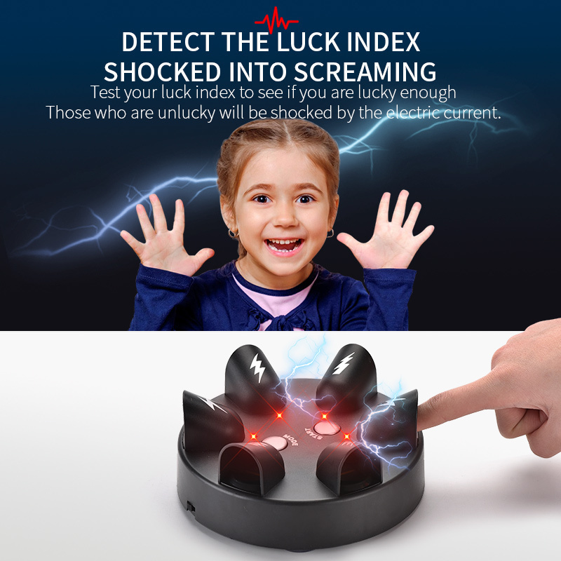 Fast Delivery Tricky Electric Finger Lie Detector Finger Shock Game Shocking Roulette Shots Reloaded Shock Table Game For Kids