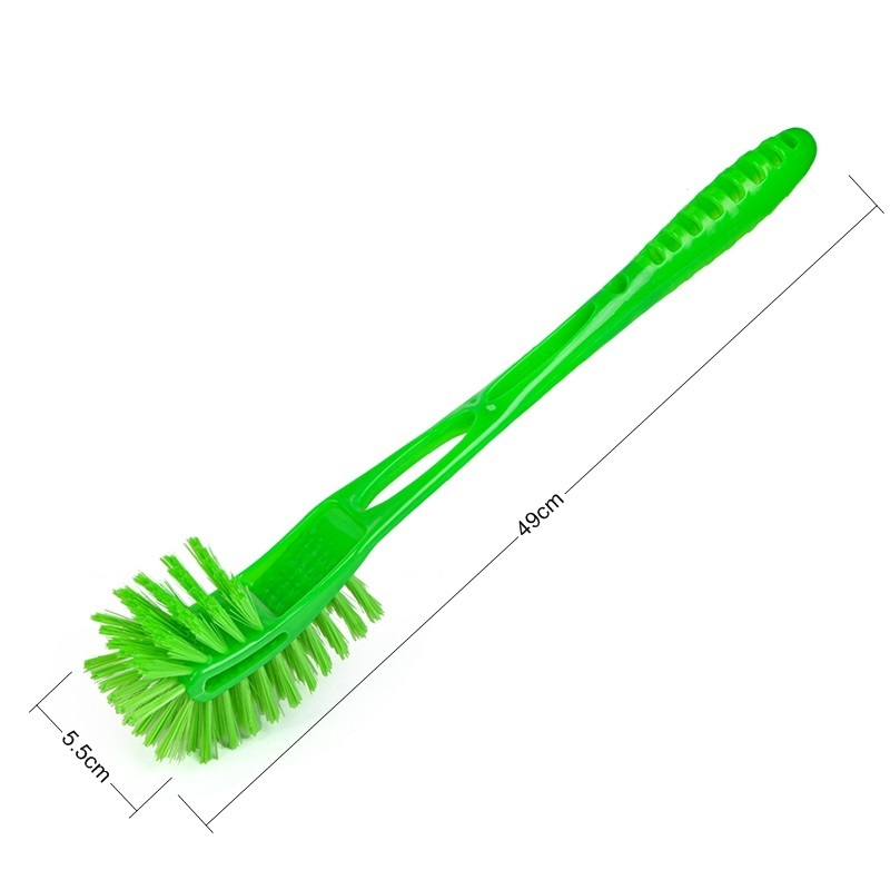 Factory Direct Sales All Kinds Of Stainless Steel Handle Toilet Cleaning Brush Double Sides Hockey Brush For Bathroom Toilet