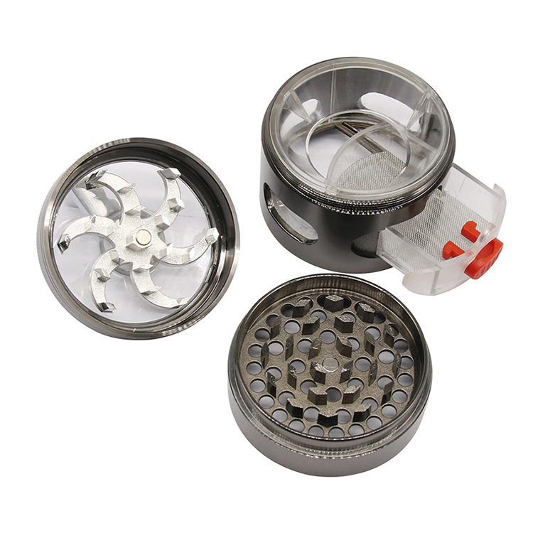 4 layers 63mm herb grinder Aluminium spice crusher metal grinder for herb