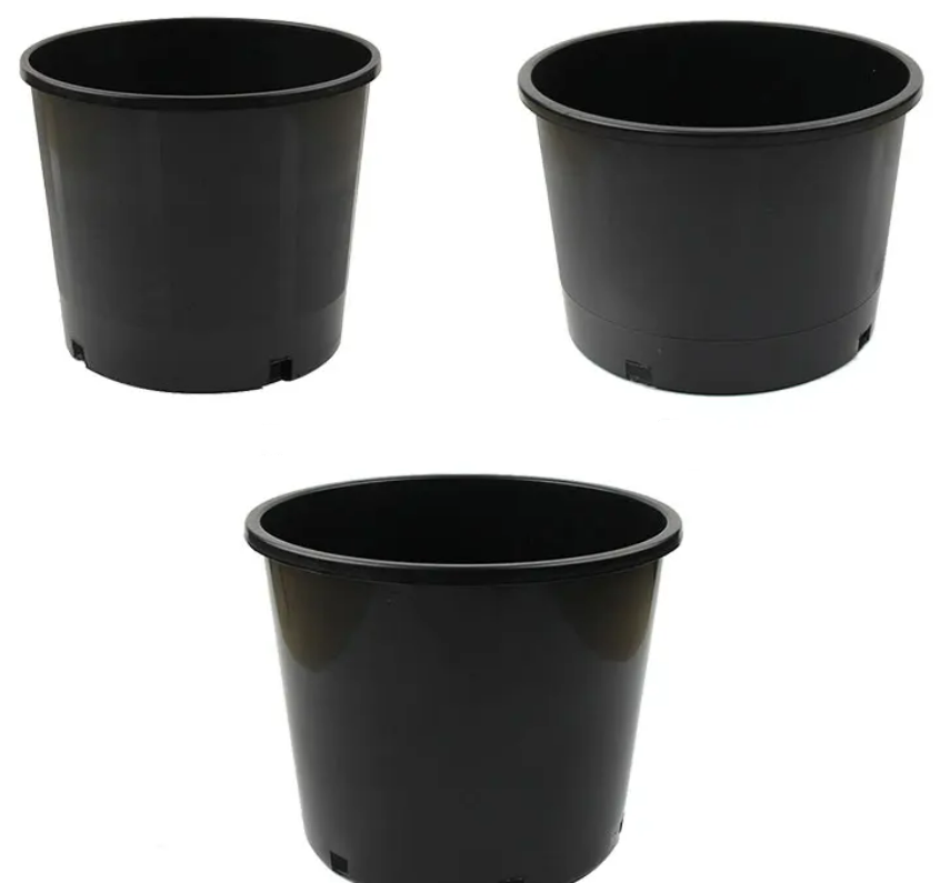 OEM/ODM Black Large 3 5 7 10 15 20 25 Gallon Flowerpot Nursery Plant Garden Planter Plastic Pot for Plants Vegetables