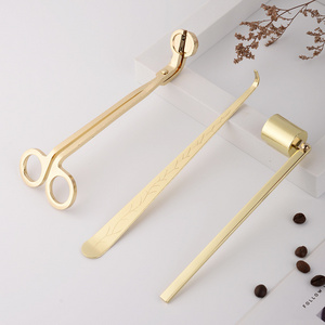 Candle Accessories Wick Trimmer Candle Snuffer Candle Scieeors Set With ELectric Lighters