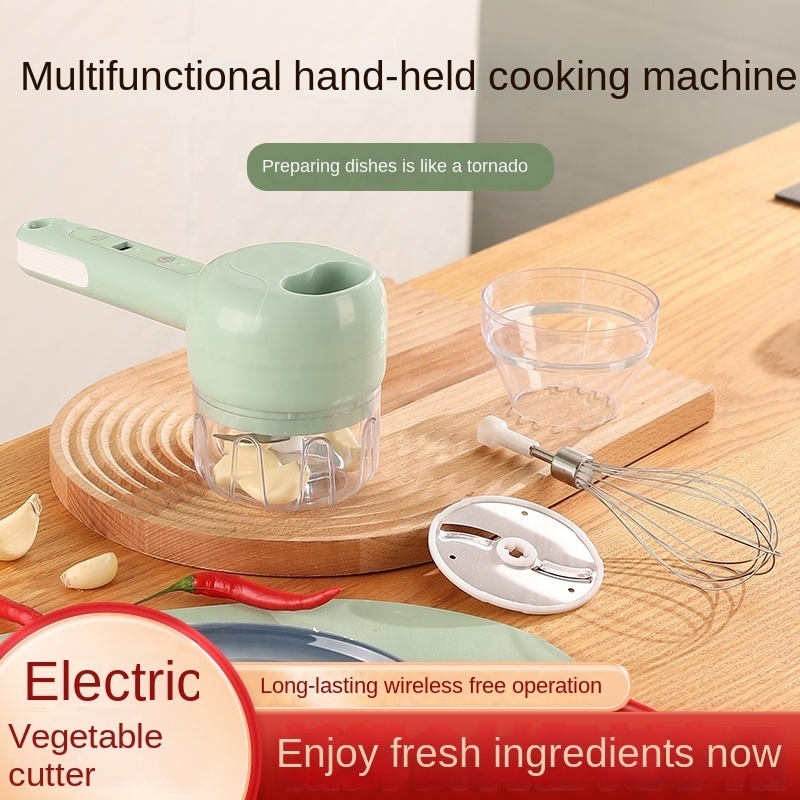 2023 mini portable multifunctional blender wireless waterproof handheld USB rechargeable changeable head electric food processor