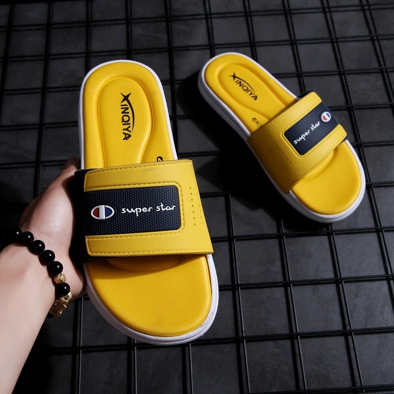 Plastic slippers men beach outdoor slippers Plastic shoes