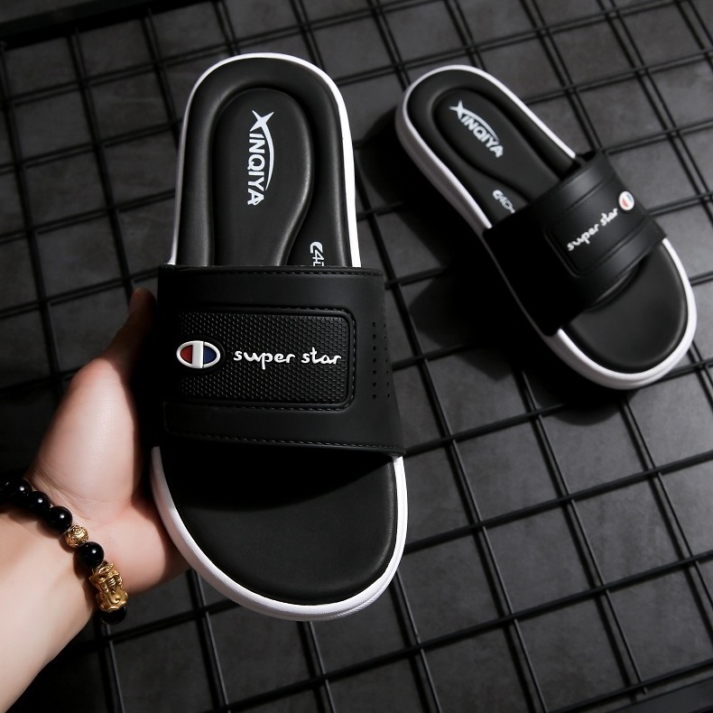 Plastic slippers men beach outdoor slippers Plastic shoes