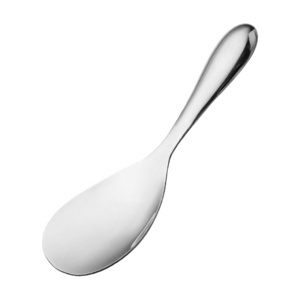 Short Handle Stainless Steel 304/201 Household Spoon Thickened Soup & Salad Serving Utensil