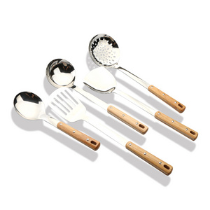 Kitchenaid Utensil Set Cooking Tool Stainless Steel Utensil De Cuisine Kitchen Utensil Set With Wooden Handle