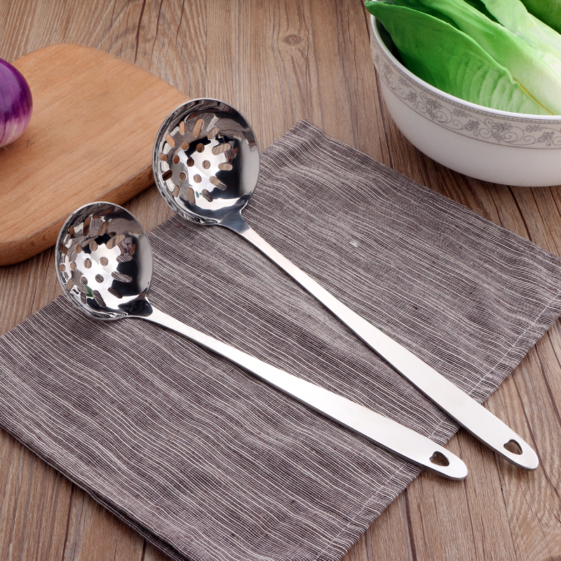 Cooking Tool Sets Kitchenware Slotted Spoon Soup Spoon And Ladle Stainless Steel Utensil Set