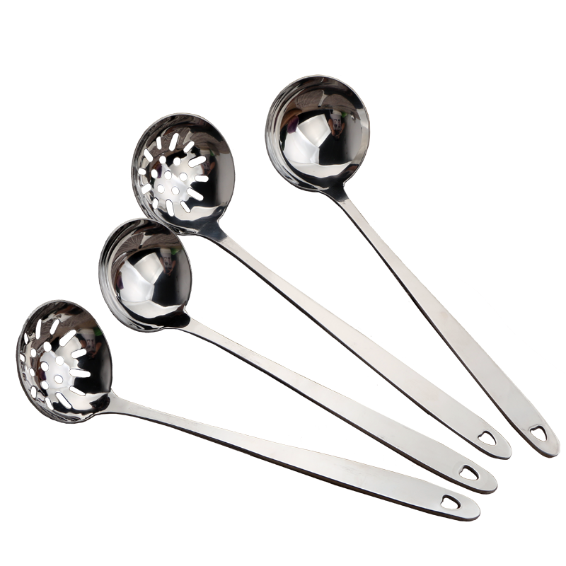 Cooking Tool Sets Kitchenware Slotted Spoon Soup Spoon And Ladle Stainless Steel Utensil Set