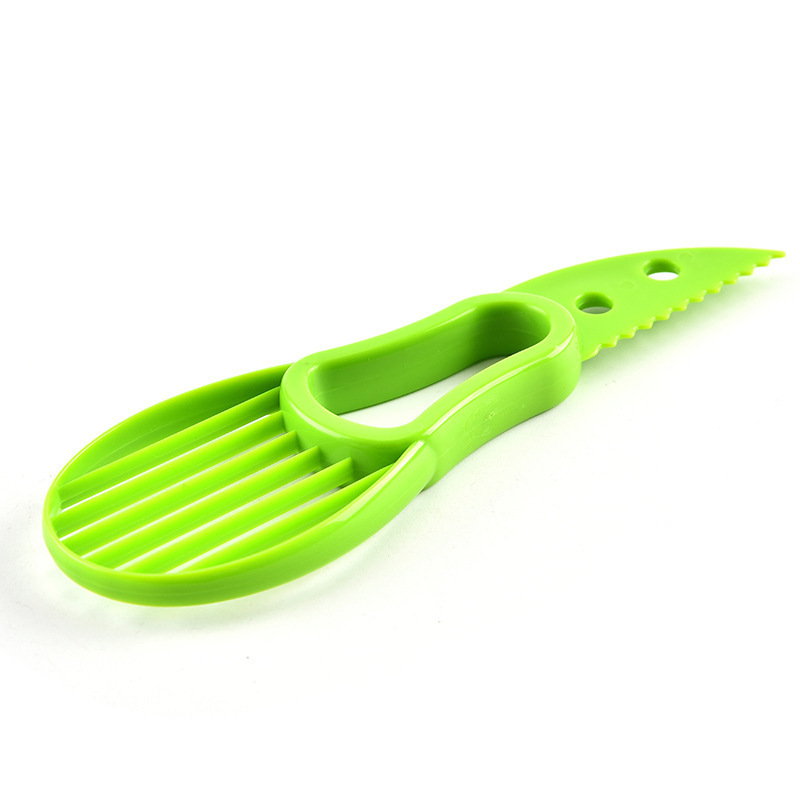 Fruit Vegetable Kitchen Multi Function Tools Plastic Avocado Cutter 3 in 1 Avocado Slicer