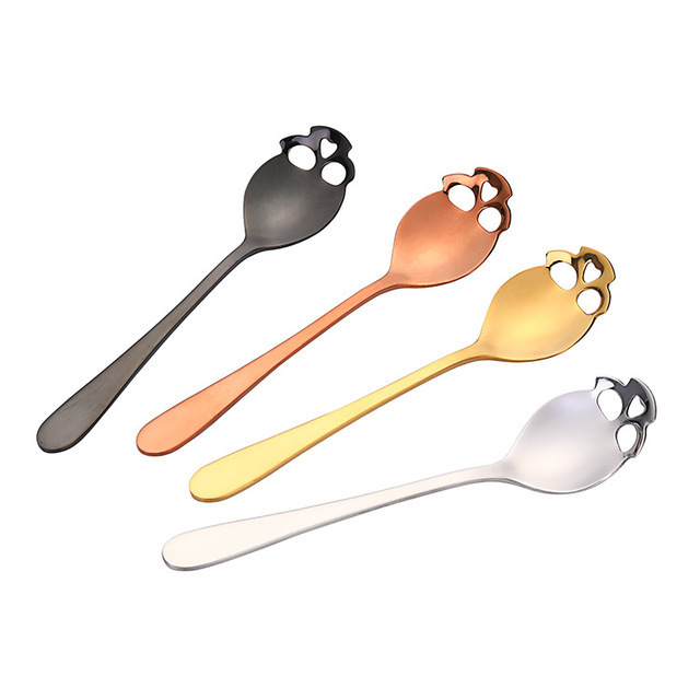 Stainless Steel 304 Ice Cream Coffee Stirring Mixing Sugar Dessert Bone Shape Scoop Spoon