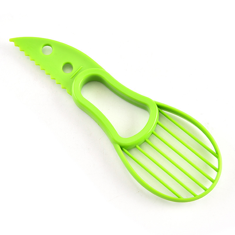 Fruit Vegetable Kitchen Multi Function Tools Plastic Avocado Cutter 3 in 1 Avocado Slicer