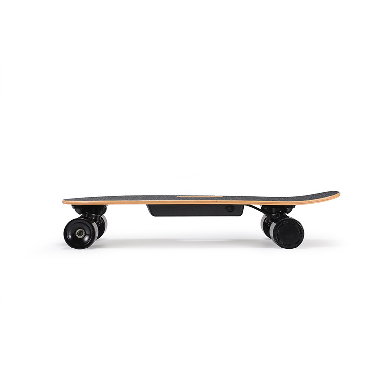 24v 2ah high speed 22km/h Single core drive 4 wheel maple deck long range electric skateboard with controller