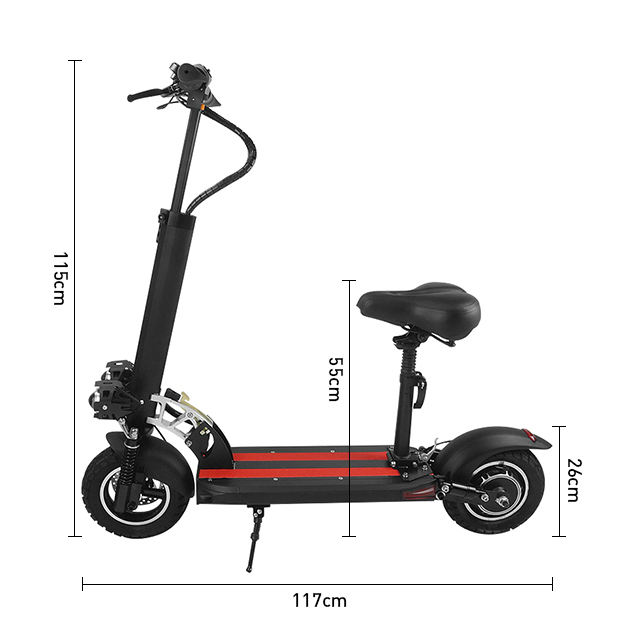 2024 high power cross country Foldable fast Electric Scooter for Adult cheap e scooter CE certificate scooters with Seat