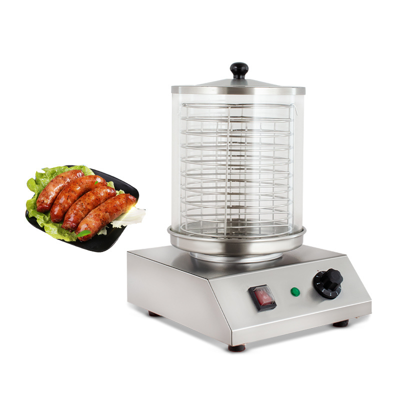 Commercial Hot Dog Grill Warmer Electric Automatic Hot Dog Making Machine Sausage Roaster For Sale