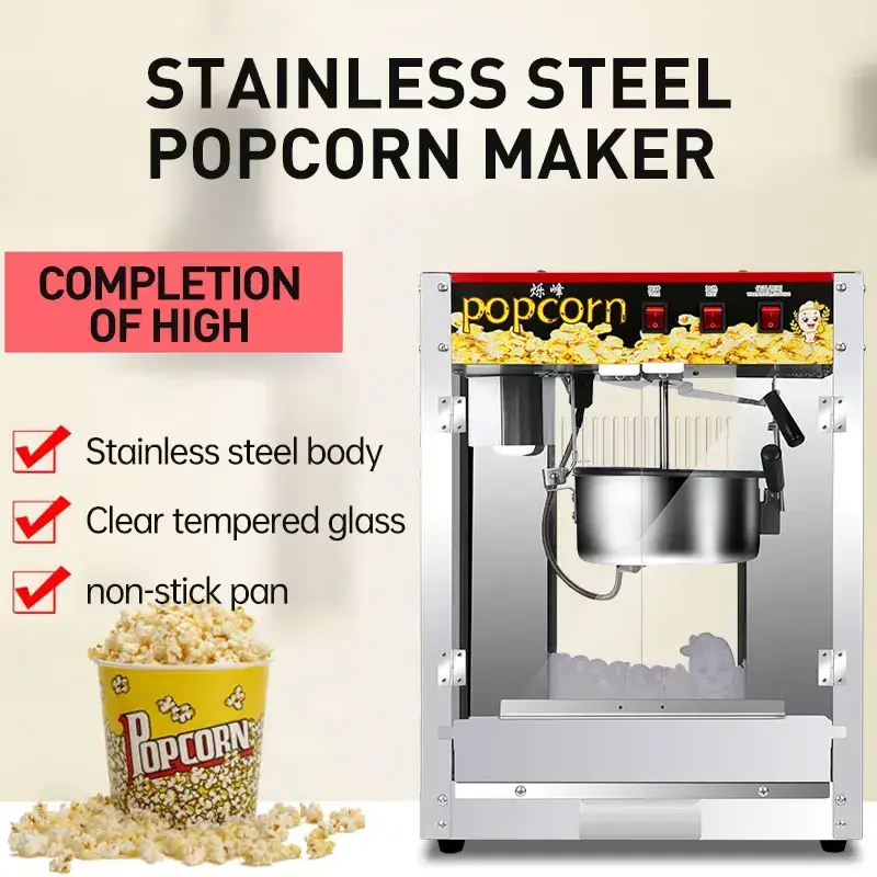 High Quality Commercial Automatic Popcorn Vending Maker Electric Countertop Popcorn Machine