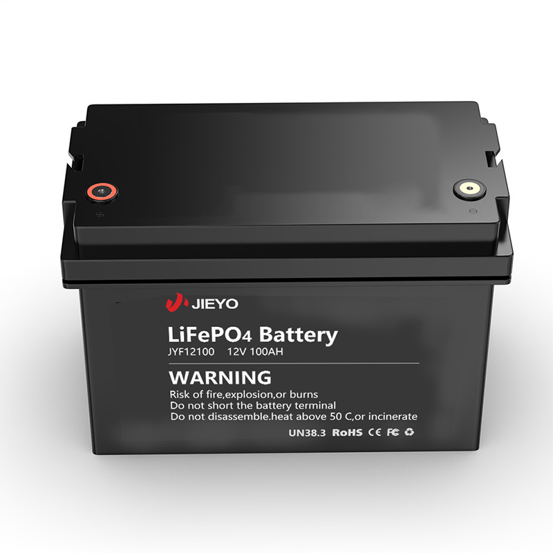 Jieyo LFP Battery Golf Car Boat Solar Energy Storage Battery Pack 12v 20ah 50ah 100ah 150ah 200ah Lithium Battery