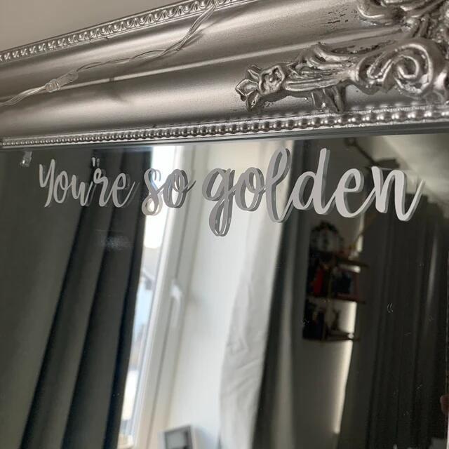 Removable Custom Inspiration Affirmation Mirror Vinyl Decal Stickers For Mirror Decoration