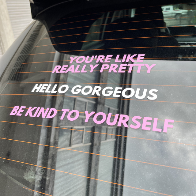 Hello You are Looking Gorgeous Today Mirror Decal Sticker Mirror Self Affirmation Self Love Mirror Sticker