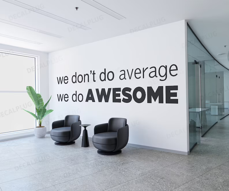 Custom removable Success Office Motivational Quote Mural Transfer Vinyl Lettering Wall Decals Home Decoration Wall Stickers