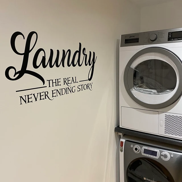 Custom Laundry Room Wall Quote Art Vinyl Lettering Decal Sticker Kitchen Home Decor Wall Sticker