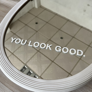 You Look Good Positive Mirror Quote Decal Sticker Motivational Encouragement Glass Sticker Decal Bedroom Home Mirror Decal