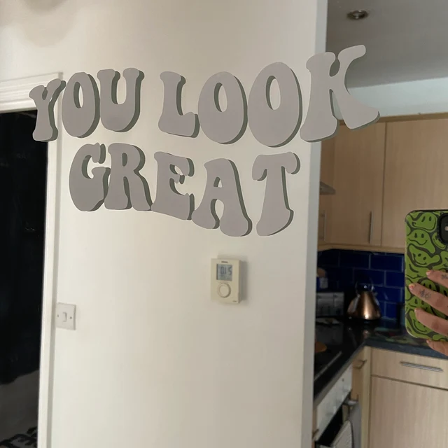 Hello You are Looking Gorgeous Today Mirror Decal Sticker Mirror Self Affirmation Self Love Mirror Sticker