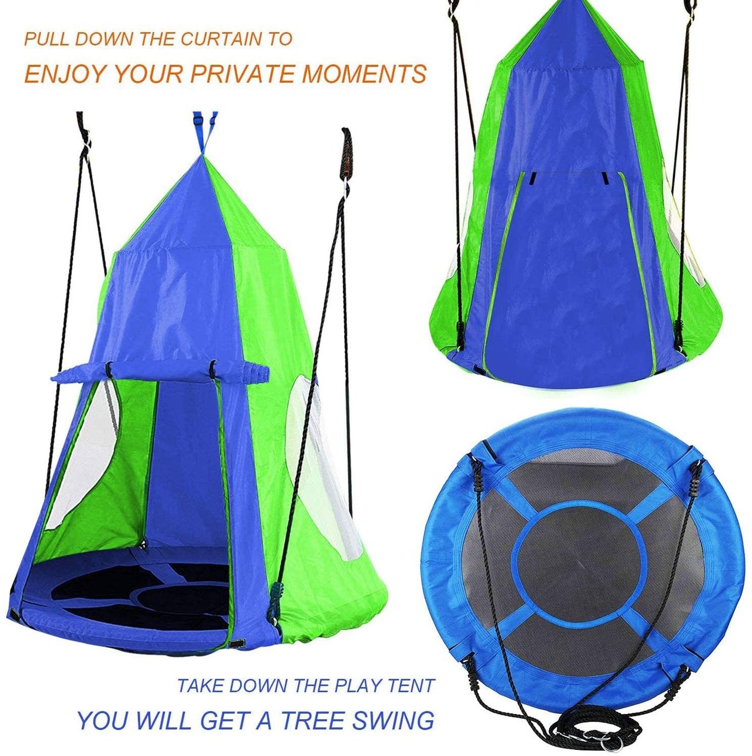 Waterproof Hanging Chair Tree  Swing Outdoor Indoor Tent For Kids