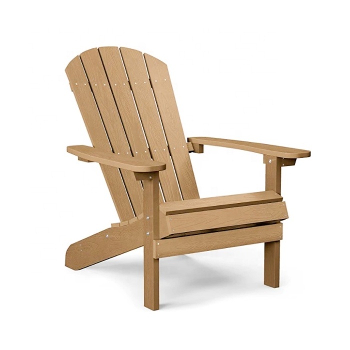 Jaalex Easy Assembly Outdoor Indoor Folding Wooden Garden Chairs Adirondack Chair Beach Lounge Chair