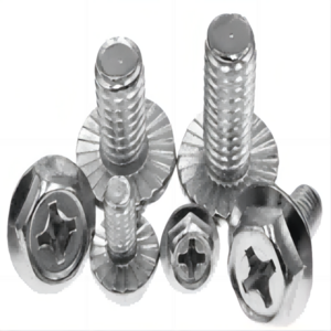 Outer hexagon cross with cushion flange screws Painted zinc plated screws flange surface non-slip bolts