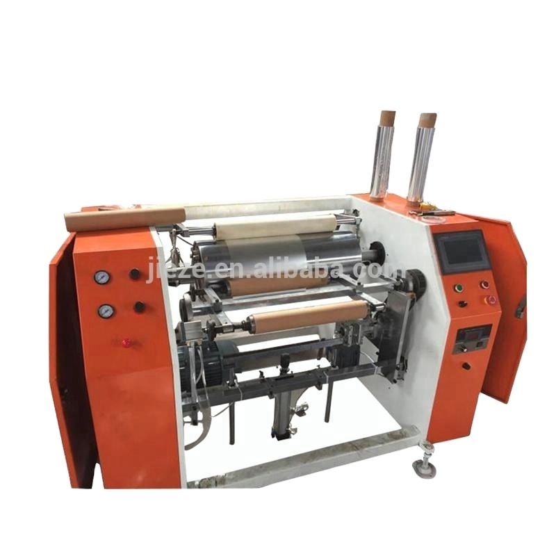 Stretch Film Slitter Rewinder Machine High Output Rewinding Pe Pvc Cling Film Tape Rewinding Machine