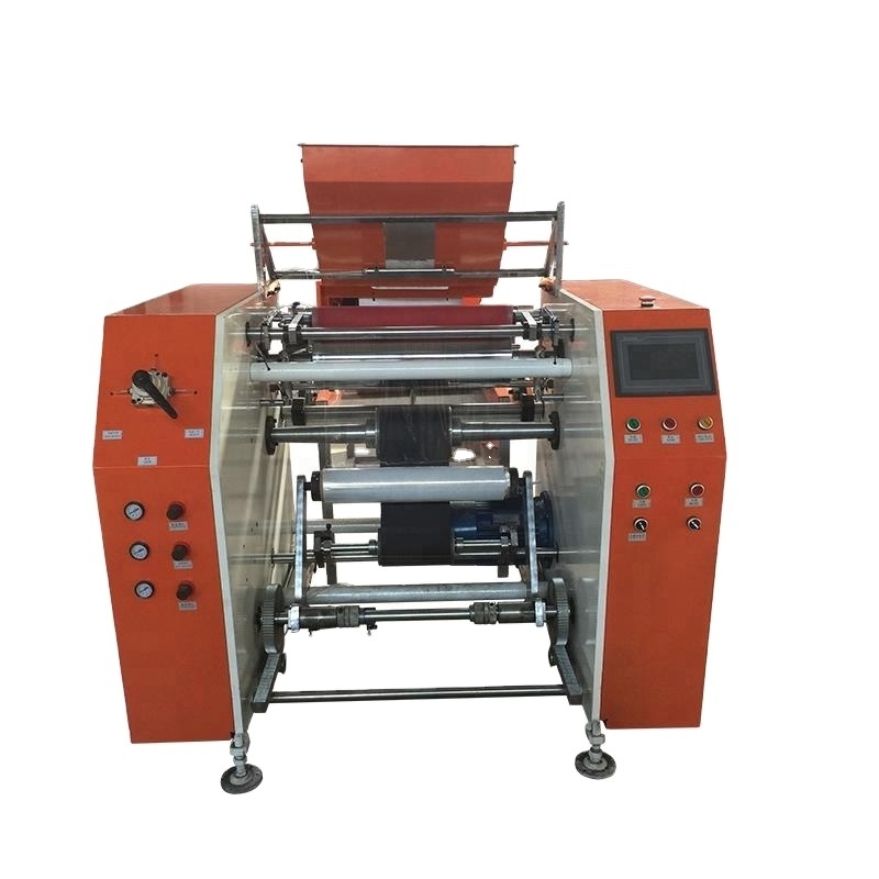 Stretch Film Slitter Rewinder Machine High Output Rewinding Pe Pvc Cling Film Tape Rewinding Machine