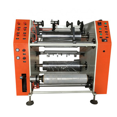 Stretch Film Slitter Rewinder Machine High Output Rewinding Pe Pvc Cling Film Tape Rewinding Machine