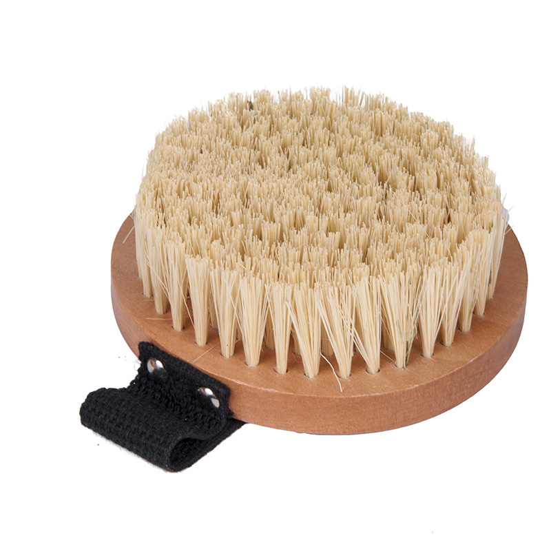 Bath Body Exfoliating Shower Brush,body massage brush body scrub brush,Wooden Bamboo Body Brush Natural Wood Dry Bath Brush