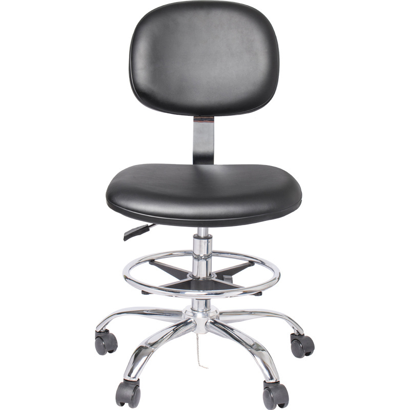 Warehouse Direct Sales Lab Chair PU Seat Best Price for laboratory stool PU Adjustable Height Chair