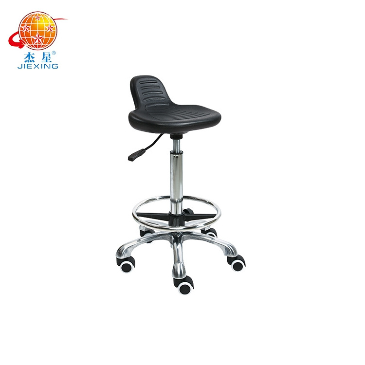 Footring Diameter350Mm Work chair Gaslift Height 200Mm Lab stool Antistatic pu chair