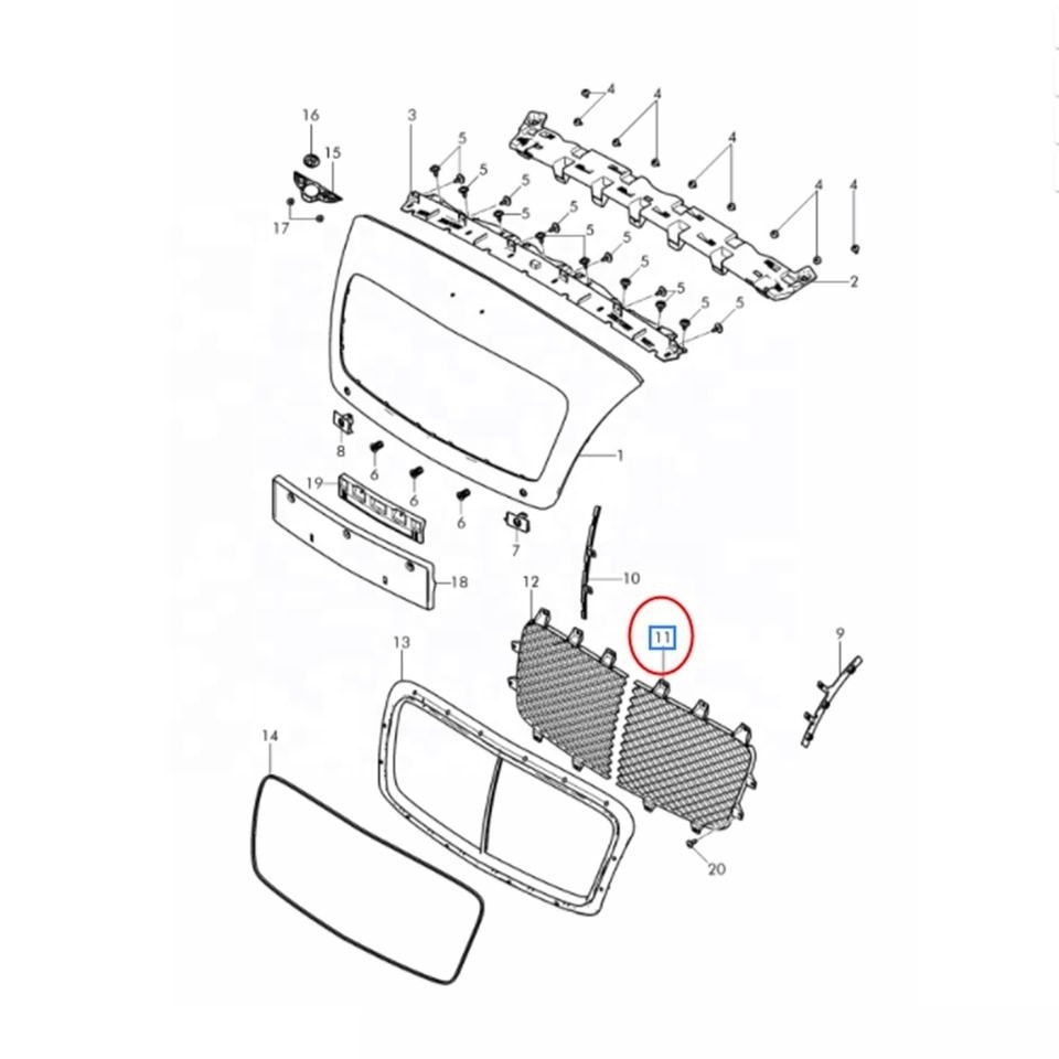 3W3853683A 3W3853684A Auto parts grille is applicable to Bentley Continental GT GTC