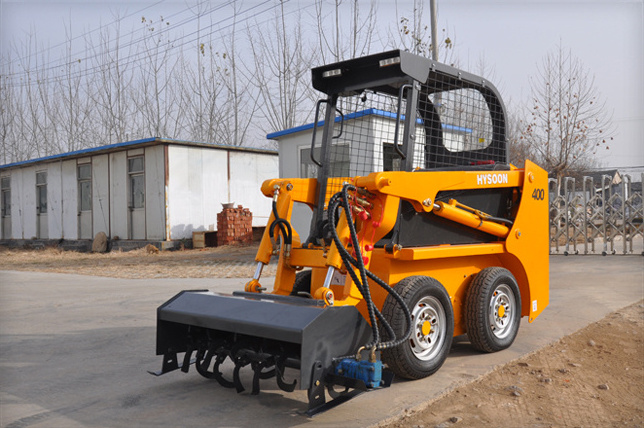 Factory low price HY400 compact mini wheel skid steer loader Mini Loader for sale