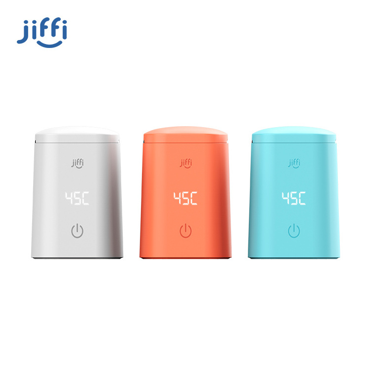 Jiffi Outdoor Travel Electric Smart Wireless Hot Water Baby Food Fast Feeding Bottle Warmer For Milk