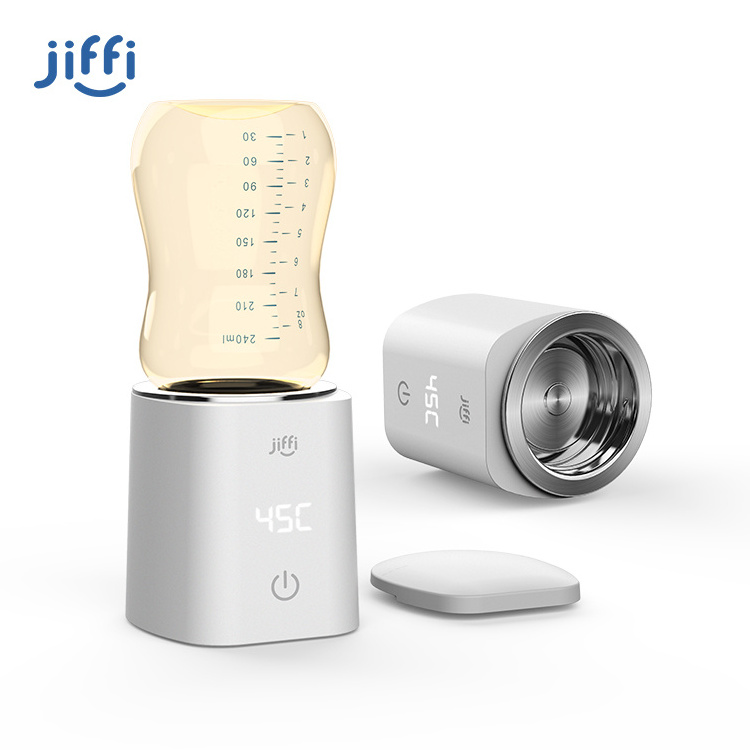 Jiffi Outdoor Travel Electric Smart Wireless Hot Water Baby Food Fast Feeding Bottle Warmer For Milk