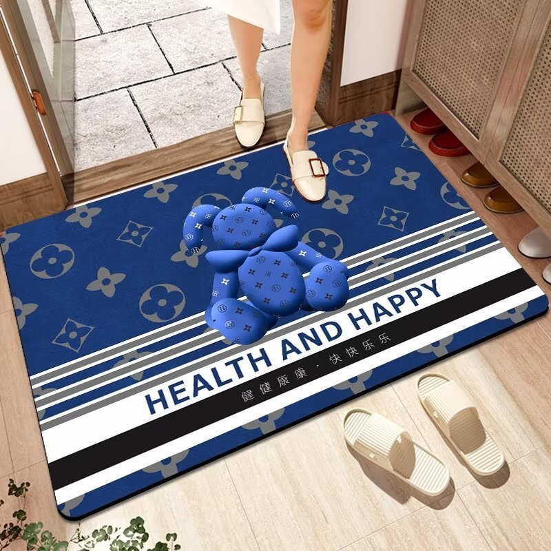 High Quality Washable All-Season Availability Mat Easy To Clean Rugs For Bath Room Moroccan Luxury Anti-Fatigue Softer 3D Carpet