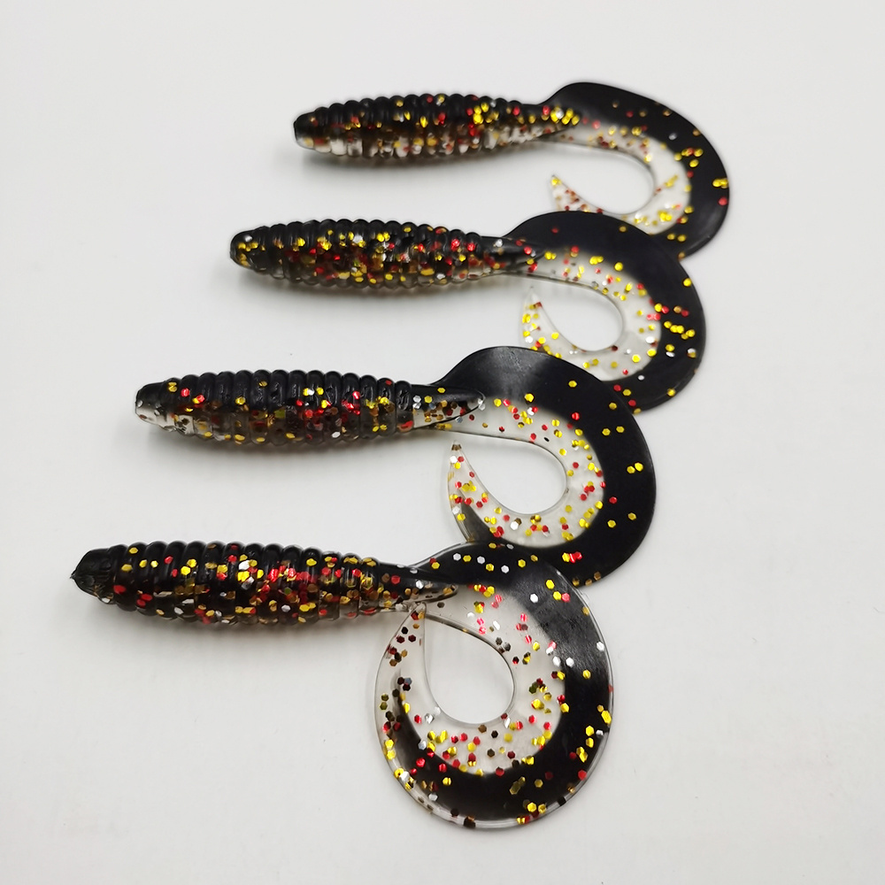 Artificial Soft Bait Tackle  Big Grub Tails 45mm/55mm/65mm/75mm/85mm Worm Swim baits Soft Plastic Fishing Lure